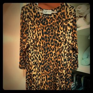 Leopard Print knee length dress!!